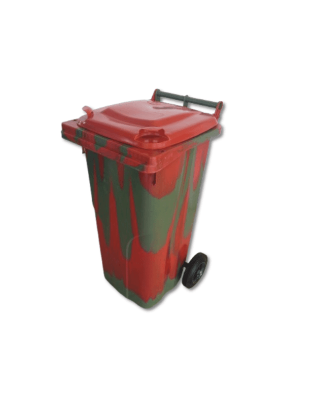  Spalvotas 120 ltr talpos konteineris