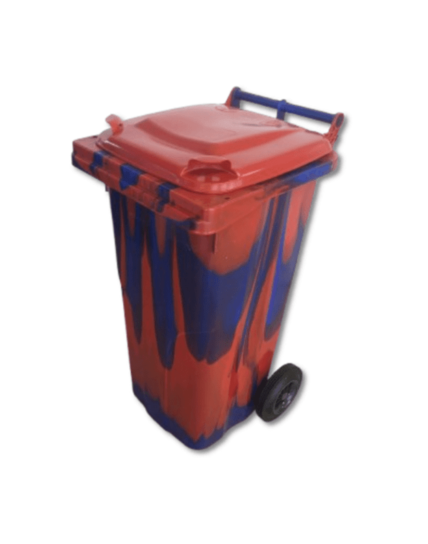 Spalvotas 120 ltr talpos konteineris